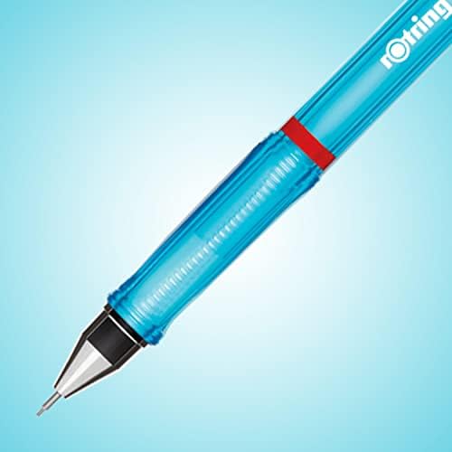 rOtring Visuclick Mechanical Pencils - 0.5mm - Pack of 8 - Assorted Bright Barrels - Refillable - Triangular Grip - Eraser Under Cap