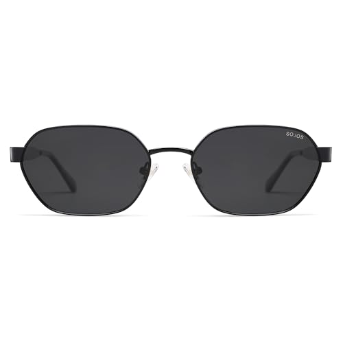 Image of SOJOS Trendy Polarized Hexagon Sunglasses Womens Mens SJ1238