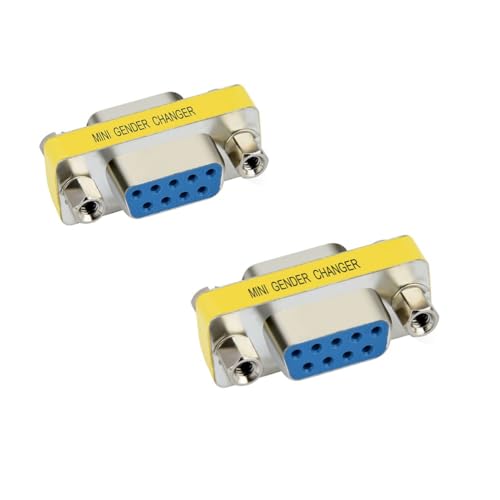 JMT 1.5m USB-C to RS232 DB9 Male Serial Adapter PL-2302 Chipset w/Female to Female Connector Converter Supports Windows XP/Vista/7/8.1/10,Mac OS (DB9Pin F to F Converter)