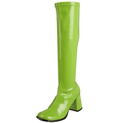 Funtasma by Pleaser Women's Gogo-300 Boot,Lime Stretch Patent,14 M
