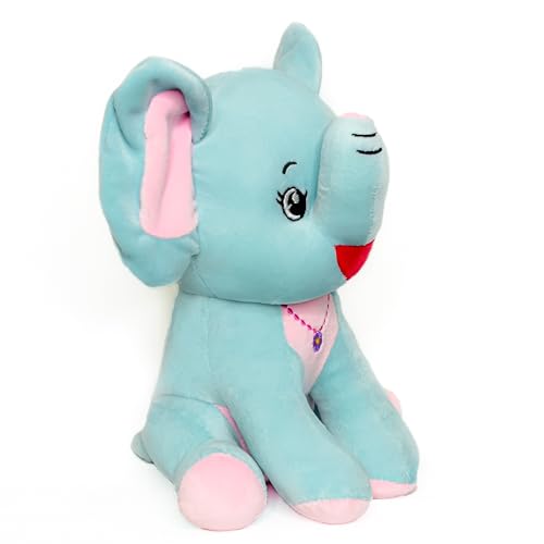 Image of Storescent Soft Toys for Kids - Stuffed Animal Plush Soft Toy for Boys & Girls | Plushie Toy Blue Elephant