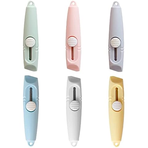 6 PCS Retractable Box Opener Utility Mini Letter Opener Safety Envelope Openers Parcel Opener for Cartons Cardboard DIY Handmade Office School Supplies (Random Color) Cover