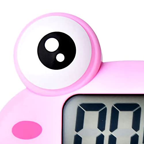 Digital Kitchen Timer Magnetic Cute Cartoon Animal Countdown Stopwatch Timer with Large LCD Display ON Off Switches for Cooking Bake Accessories Shower Bathroom Teacher Kids - Image 3