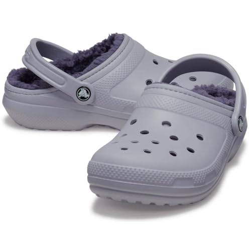 Image of Crocs Unisex-Adult Classic Lined Clog, Mauve Mist /Mauve Mist, 9 Women /7 Men