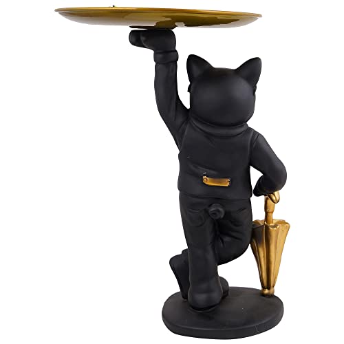 ZART Resin Cool Dog Bulldog Storage Holder Showpiece for Home Decor Item,Kitchen,Bedroom, Office, Gifts Item, Table Decoration (Blue)10.2 x 10.2 x 22.9 Centimeters