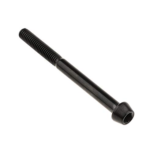 Image of Titanium Ti Bolt M5x9 16 18 20 25 30 35 40 45 50 55 60mm Tapered Head Screws Pack of 4 (M5x55mm, Black)