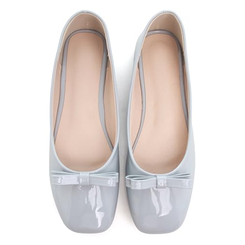Image of Dear Time Women's Casual Foldable Ballet Flats Square Toe Ballerina Flats Shoes Comfortable