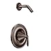 Moen Eva Oil Rubbed Bronze Posi-Temp Shower Trim Kit without Showerhead, Valve Required, T2132NHORB