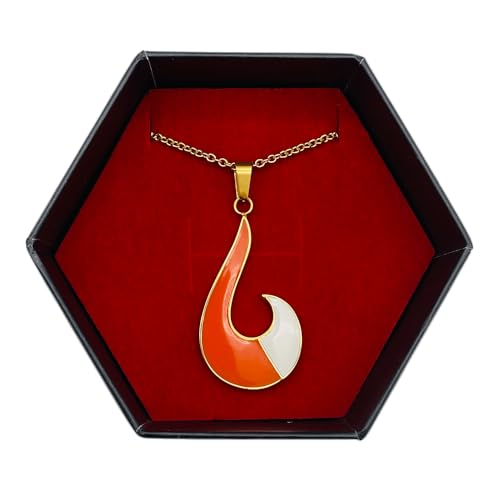 ZAG STORE - Miraculous Ladybug - Rena Rouge Fox Necklace, Gold White Ornage4