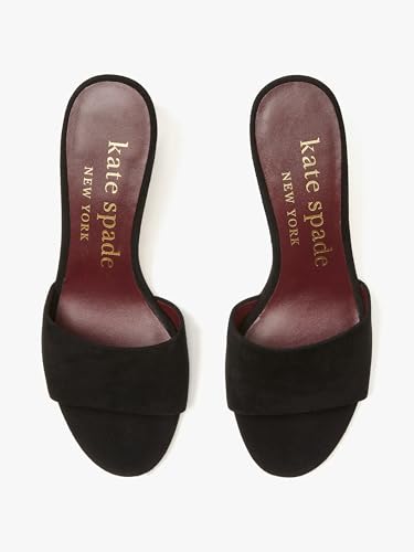 kate spade new york Women's Polished Slide Sandals Heeled, Black, 83