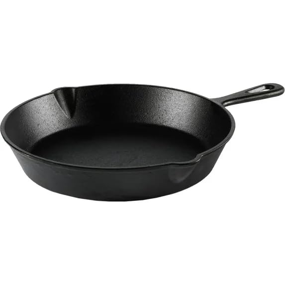 10 5 Inch Pre-Seasoned Cast Iron Skillet with Handle Pan for Indoor Outdoor Cooking Perfect for Grilling Frying