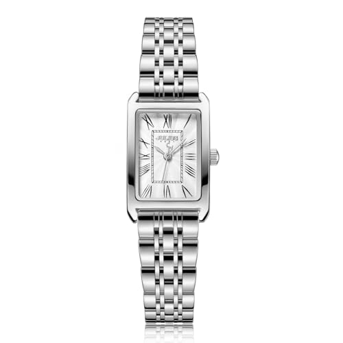 Montre pour femme Julius à bracelet chaîne en métal argenté idéale pour vos soirées