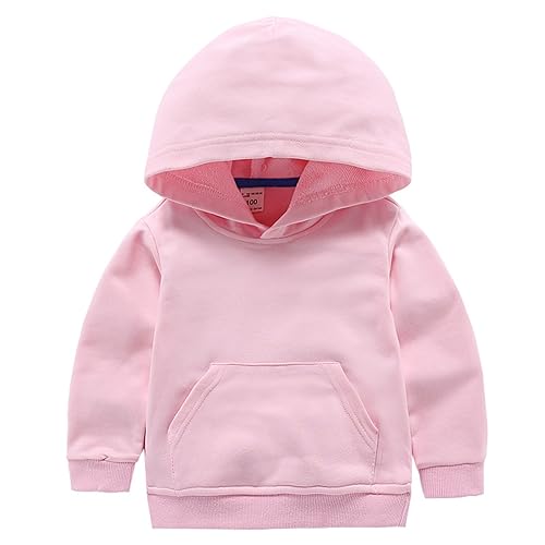 Toddler Hoodies Boy's Hooded Sweatshirt with Pocket Solid Color Pullover Hoodies for Toddler Girl Shirts Tops Fall