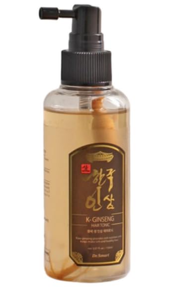 Korean Fresh Ginseng Hair Tonic 150ml (5.07 fl oz), Whole Ginseng Root Inside, Scalp Care & Nourishing Tonic, Made in Korea