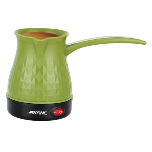 KESOTO Cafetera Turca Eléctrica, Hervidor Antiescaldaduras, Cafetera para Restaurantes Y Camping, Verde, Individual KESOTO Cafetera Turca Eléctrica, Hervidor Antiescaldaduras, Cafetera para Restaurantes Y Camping, Verde, Individual