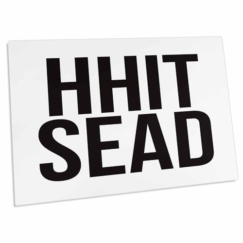3dRose Word Scramble - HHIT SEAD BW - Alfombrilla para escritorio miniatura 1