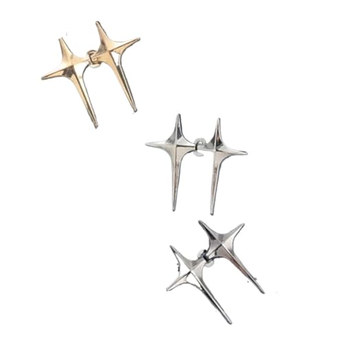 6 piezas de hebillas cintura con forma estrella, ajustables y desmontables, pinzas for pantalones, tensores, botones metal sin clavos for decoración jeans