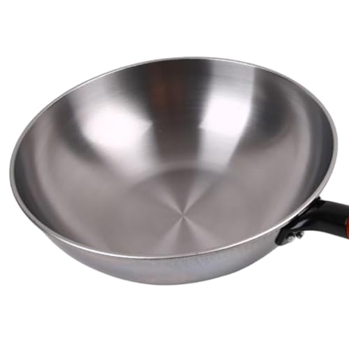 Wok de Hierro con Mango de Madera 34 cm miniatura 2