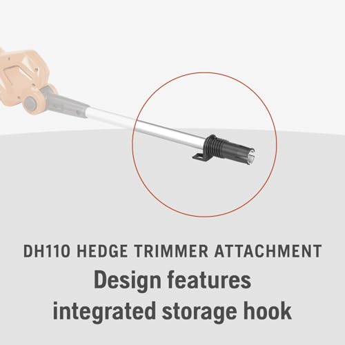 Image of Husqvarna DH110 Hedge Trimmer Attachment, FLXi Compatible Cordless Hedge Trimmer Attachment, Hook and Harness Included for Easy Storage and Additional Support