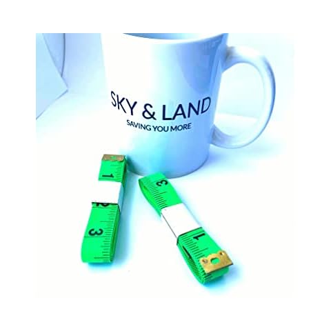 Tape Measure for Body 2 Pack Double Scale Measurement Tape for Sewing, Body, Tailor 60 Inch/ 150 cm (Green) Cover
