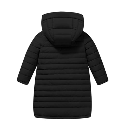 Girls Boys Long Lightweight Hooded Puffer Jacket Puffer Down Coat Winter Fall Outerwear Warm2