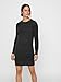 VERO MODA Mini Strickkleid Meliert Langarm Rundhals Regular Fit Kleid Kurz Basic Oberschenkellang VMDOFFY