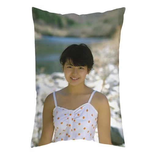 For 南野陽子 47 枕カバー ロング枕カバー 両面印刷 柔らかく生地 横寝用抱き枕 向き寝 室内装飾 20"x30"
