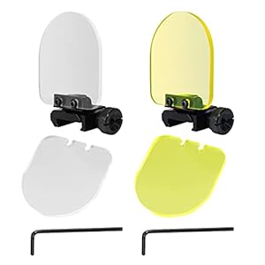 Aoutacc 2er-Pack Faltbarer Airsoft-Visierschutz