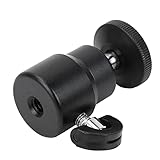 Hethlif Kugelkopfhalterung, Stativköpfe Kamera-Kugelhalterung 1/4 Zoll Schraube 360° Drehung für DSLR-Kamera-Camcorder (Black)