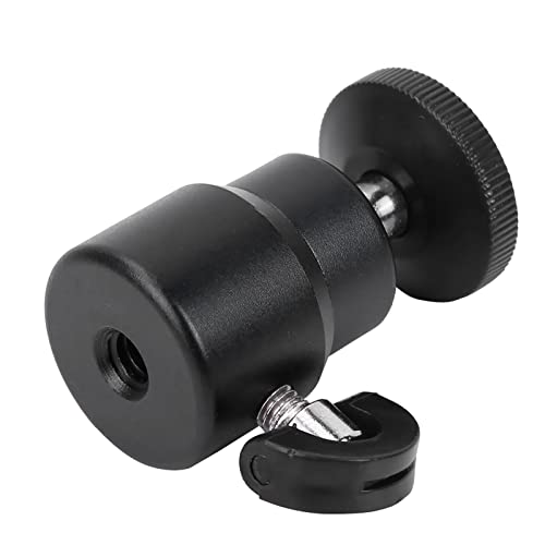 Generic Soporte de Rótula para Cámara con Cabezal Esférico de Rotación de 360°, Soporte de Bola Ajustable y Giratorio, Herramienta Esencial para Fotógrafos, Material de Aleación de Aluminio y