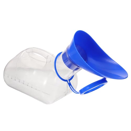 minkissy Pvc製ポータブル小便器 1000ml 大容量 男性用 女性用 高齢者向け 家庭用尿容器 軽量 持ち運び便利 耐久性 Pvc素材 旅行 キャンプ ベッドサイド用