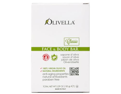 Olivella Soap Bar 5.29 Ounce Face & Body (156ml) (6 Pack)