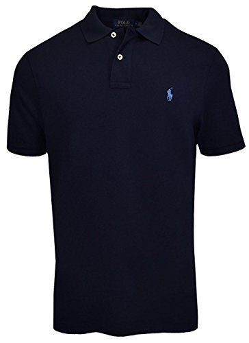 Image of Polo Ralph Lauren Mens Classic Fit Mesh Polo Shirt, Newport Navy, X-Large