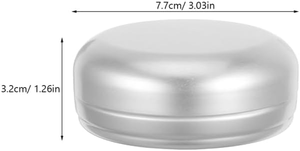PRETYZOOM Travel Soap Container 4 Pack Small Round Aluminum Soap Box with Lid and Self-Draining Holes Portable Bar Holder for Travel Camping Bathroom Accessories image 3