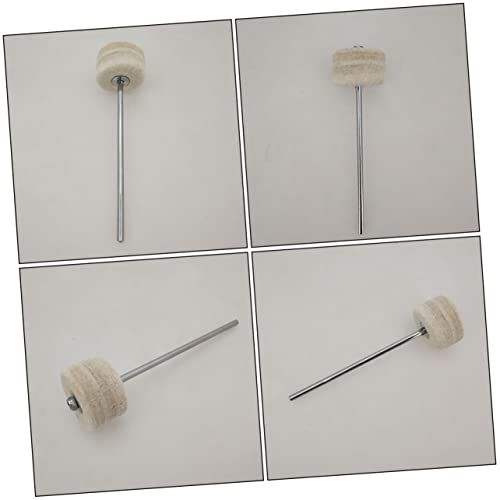 Mazo de repuesto para pedal de batería 18x5x5 cm blanco miniatura 5