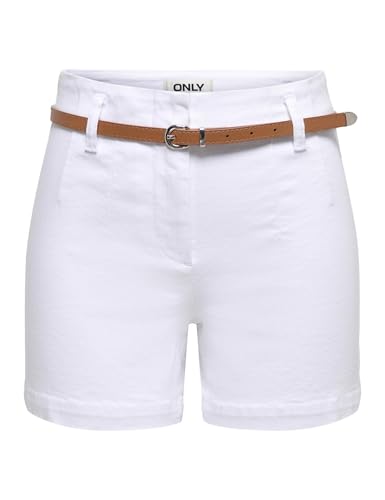 Short en jean femme Onlmartina Hw Belt ajusté pour sublimer la silhouette