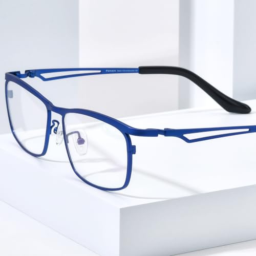 Image of FONEX Pure Titanium Glasses Frame Men Square Eyeglasses Optical Eyewear F85775