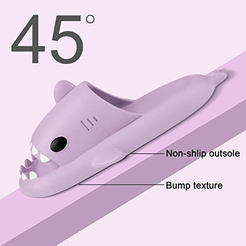 RXLLDOLY Shark Slides for Men Women,Novelty Cloud Slippers Anti-Slip Quick Dry Shark Sliders,Super Soft Open Toe Sandals Shower Slippers with Cushioned Thick Sole4