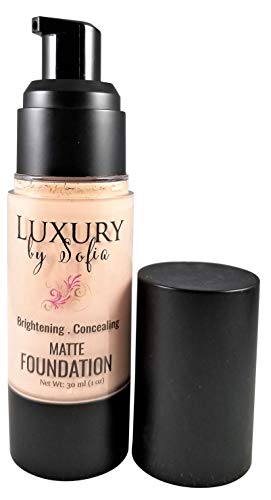 Organic Liquid Foundation for Healthy Skin: Shine Free Foundation for Sensitive Skin| Chemical & Cruelty Free Full Coverage Lightweight Matte Foundation For Flawless Skin (Alabaster)