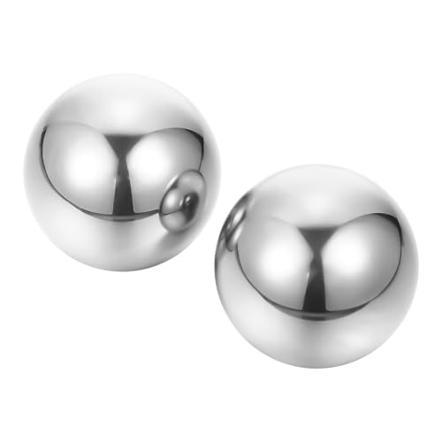Boules de massage en acier inoxydable lisse pour un entraînement de fitness et massage manuel