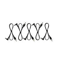 17.5" inch length of flexible cable between connectors. The overall length tip to tip is about 20" inches Qty (5) DC Barrel fits the 5.5mm x 2.1mm "standard" effects pedal jack. Compatible with CIOKS and EVENTIDE Power Supplies. May not work with oth...