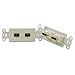 PowerBridge HDMI-2-WH Pass-Thru Decora Insert with Dual HDMI (Each, White)