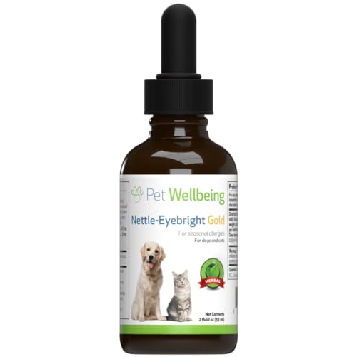 Pet Wellbeing Sneeze Ease for Dogs - Occasional Sneezing, Seasonal Allergies, Nose & Eye Discomfort, Eyebright, Nettles - Veterinarian-Formulated Herbal Supplement 2 oz (59 ml)
