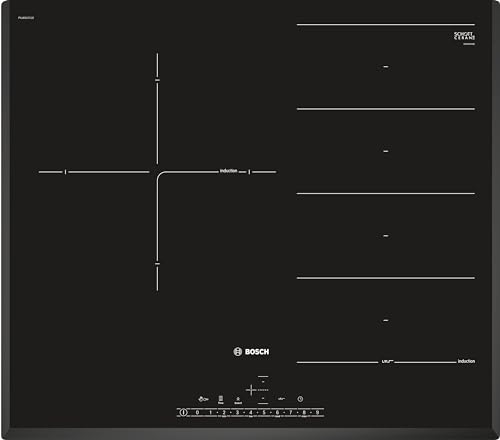 Bosch PXJ651FC1E - Serie 6 Placa Inducción, 1 + zona flex, 60cm, Serigrafía Lineal, Zona 28 cm +...