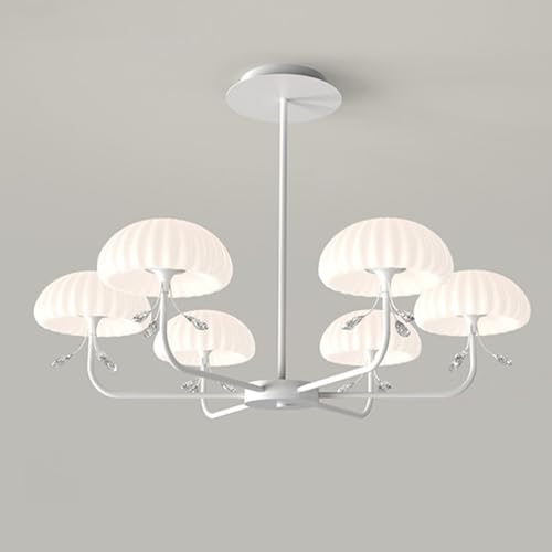 Lustre G9 rustique blanc salon salle à manger chambre étude suspension vintage 6 heads