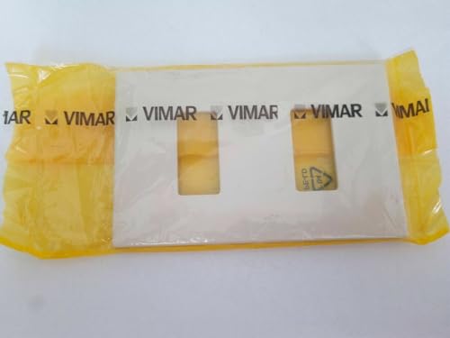 PLACCA VIMAR 8000 2 FORI COLORE AVORIO 08636.A