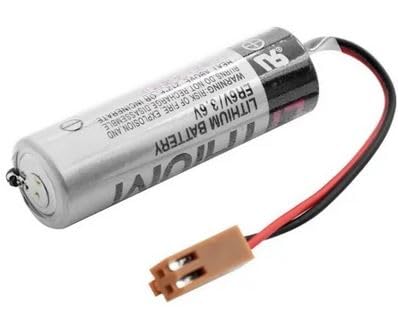 Pile ER6V 3,6V Toshiba lithium avec connecteur brun pour automate PLC