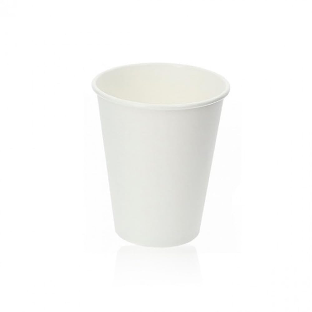 Générique 1000 gobelets carton blanc 30 cl - Qualité professionnelle - pour boissons chaudes et froides 10 oz