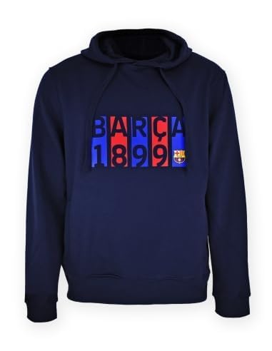 FC Barcelona Sudadera con Capucha (Hoodie BARÇA Flag) -Replica con Licencia Adulto Talla XL