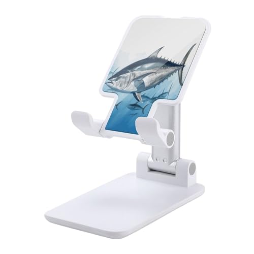 Support de téléphone pliable réglable Thon bleu Thunnus cadeau idéal pour passionné de pêche
